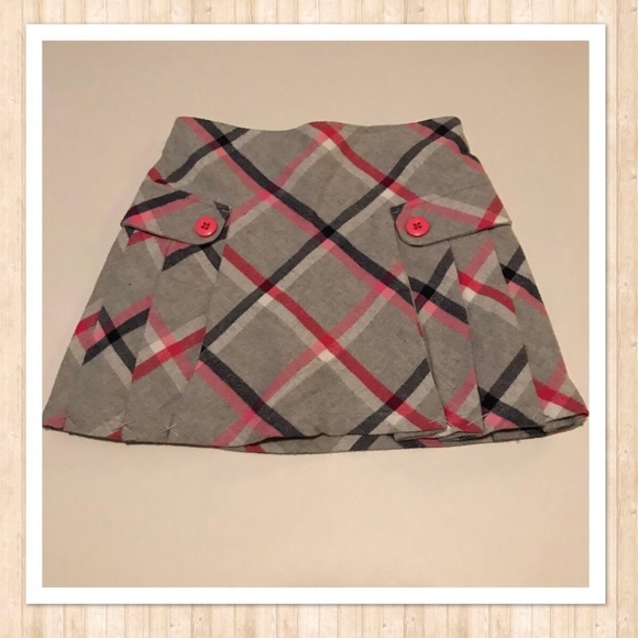 Plaid Pleated Skirt - Picture 1 of 2